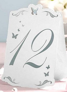 Vintage Wedding Table Decoration No. 1-12 Table NUMBERS STICKERS "Vintage Affair"